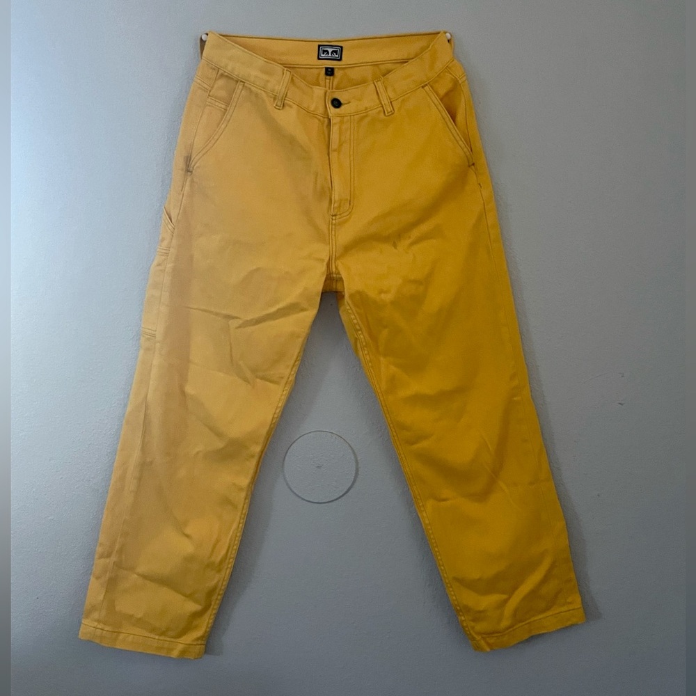 OBEY YELLOW JEANS SIZE 30